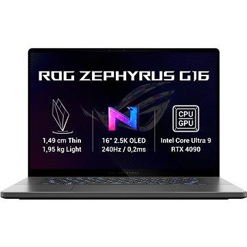 Notebook ASUS ROG Zephyrus G16 GU605MY-NEBULA026W Eclipse Gray kovový
