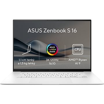 Notebook ASUS Zenbook S 16 OLED UM5606WA-OLED253X Scandinavian White celokovový