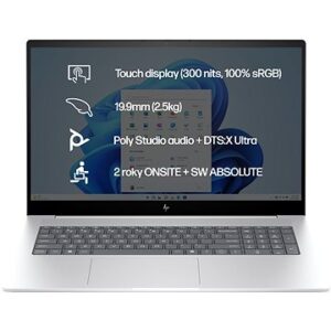 Notebook HP ENVY 17-da0002nc Silver Kovový