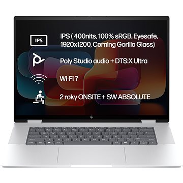 Notebook HP ENVY x360 16-ac0433nc Silver Celokovový