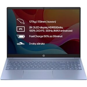 Notebook HP Pavilion 16-af0001nc Sky blue Kovový