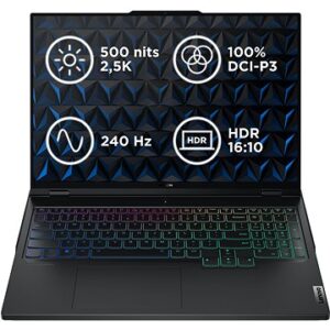 Notebook Lenovo Legion Pro 7 16IRX9H Eclipse Black kovový + podložka pod myš