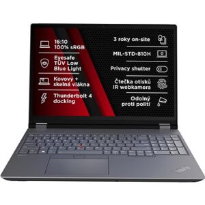 Notebook Lenovo ThinkPad P16 Gen 2 Storm Grey/Villi Black