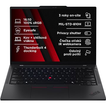 Notebook Lenovo ThinkPad T14s Gen 6 Snapdragon Black