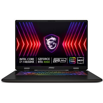 Notebook MSI Sword 17 HX B14VFKG-217XCZ